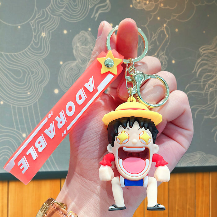 Wholesale Cartoon Boy Silicone Doll Keychain JDC-KC-JuJi029