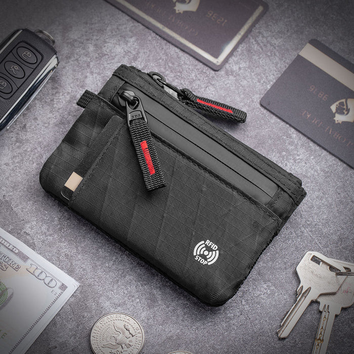 Wholesale RFID Blocking Travel Wallet Nylon XPAC Urban Simplicity Nylon Key Wallet Unisex Daily Gift Fashion Accessory