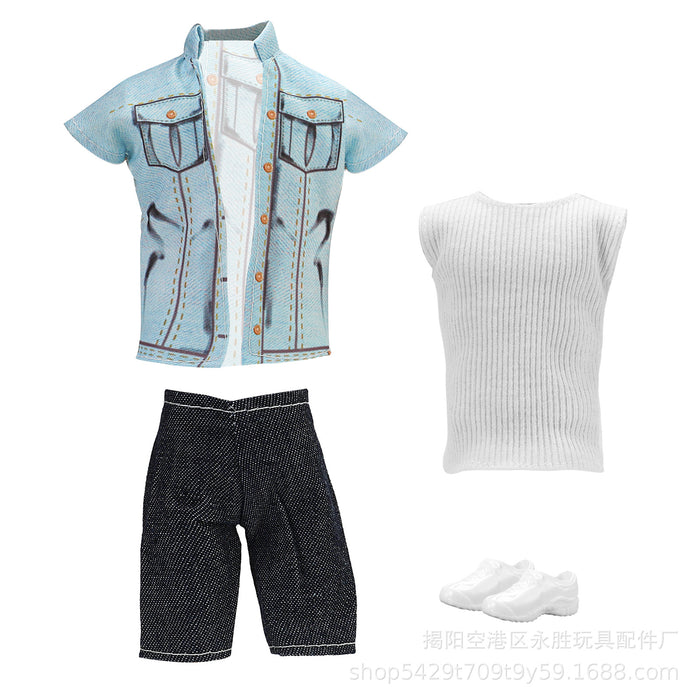Wholesale prince casual  doll men' s suit children' s toy clothes