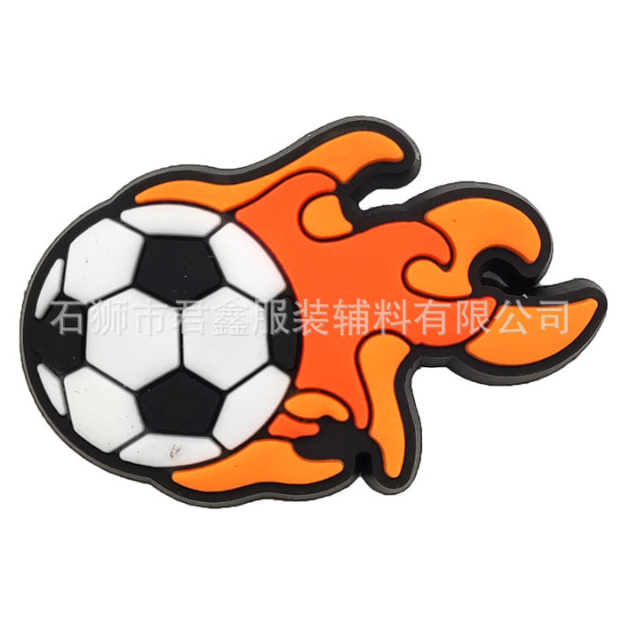 Wholesale 50pcs Football team standard Jersey Shoes Charms