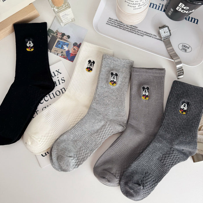 Wholesale Letter women's socks new embroidered socks cute stripes