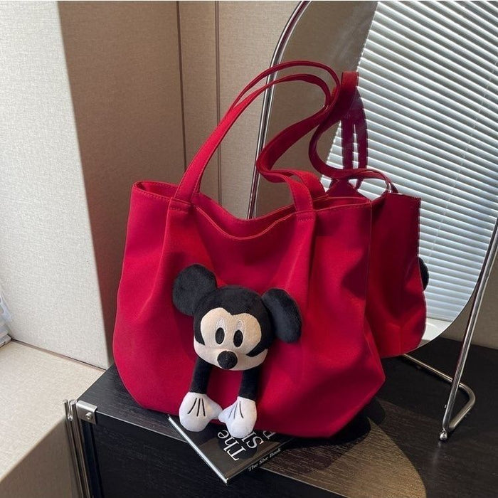 Wholesale Large capacity cartoon shoulder bag tote bag commuting tote bag