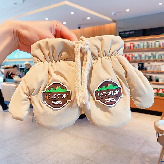 Wholesale Baby Bear Cotton Children' s Gloves Cartoon Winter Warmth