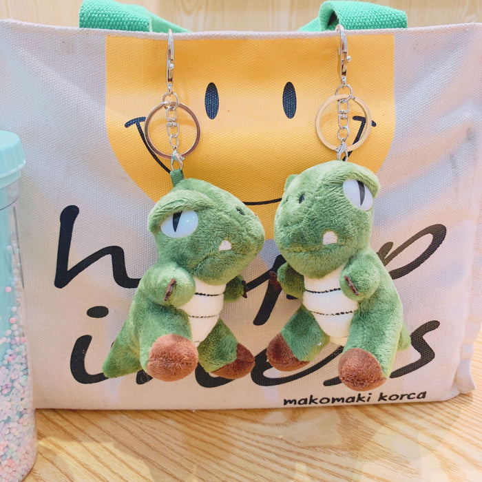 Wholesale Cartoon Plush Dinosaur Pendant Cute School Bag Keychain Hanging Ornaments Doll Doll Key Chain Gift Ornaments