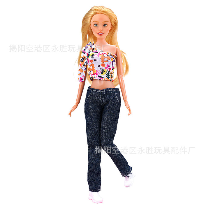 Wholesale Autumn clothes,  fresh and simple clothing mini design baby clothes girls'  toys