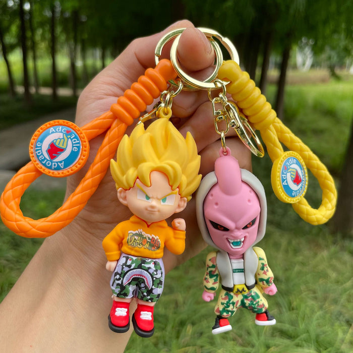 Wholesale Cartoon anime keychain, soft plastic figurine, backpack pendant, car keychain, small gift wholesale