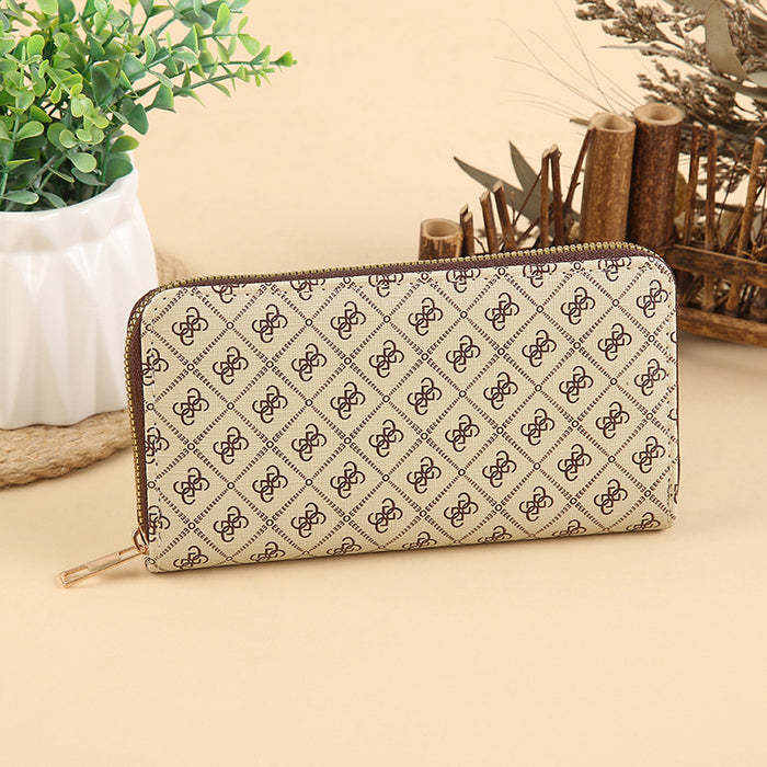 Wholesale Stylish PU Leather Multi-function Long Wallet with Card Slots MOQ≥3