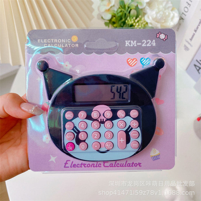 Wholesale cute head calculator cartoon cat head arithmetic portable portable mini computer