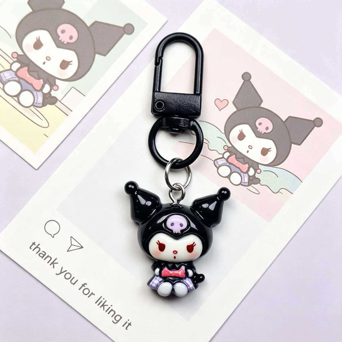 Wholesale Cute Cartoon Resin Keychain Bag Charm Pendant Everyday Decorative Accessory