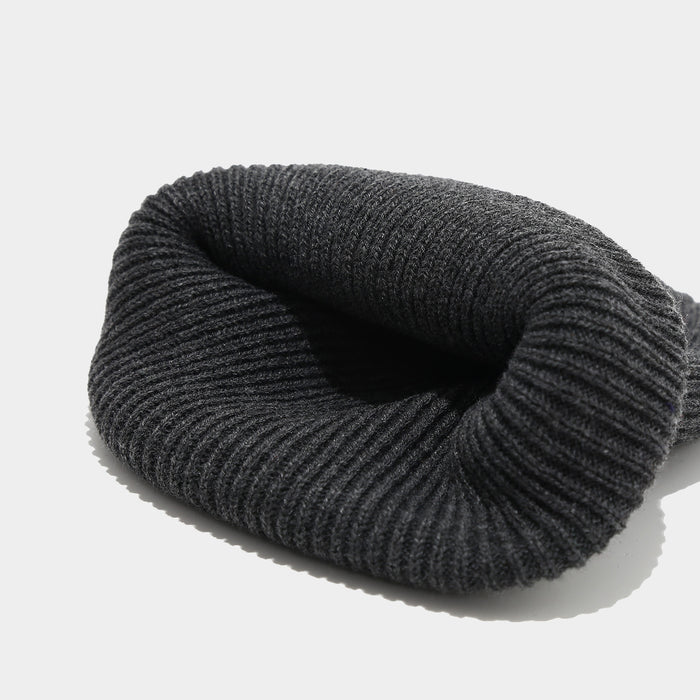 Wholesale Double-striped cuffed pullover warm knitted fashionhat