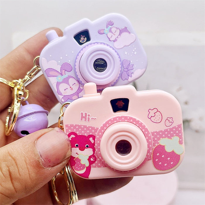 Wholesale Projection camera keychain, children's toy backpack pendant