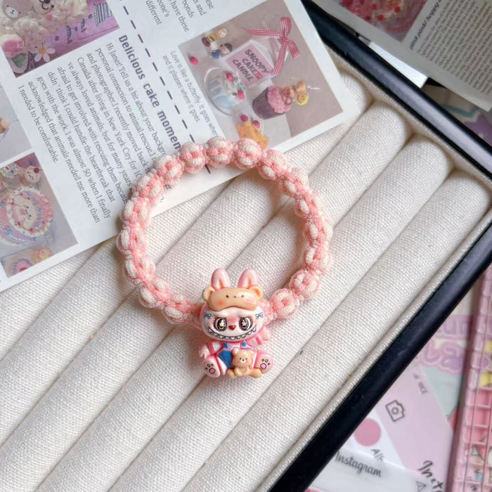 Wholesale Plush Hair Band Colorful Braided Hair Rope Student Gift Hair Accessories