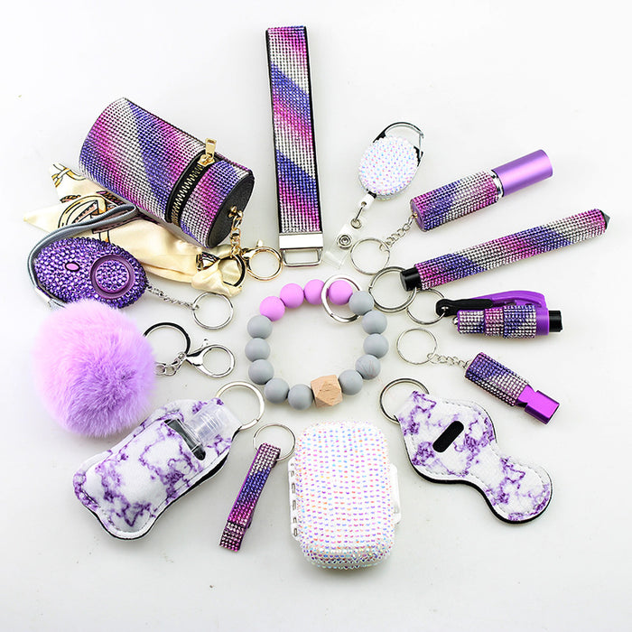 Wholesale Whistle Keychain DIY- 14-piece Set JDC-KC-TouMS013