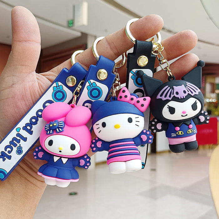 Wholesale Cartoon Silicone Doll Keychain JDC-KC-KuangK037