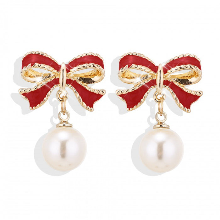 Wholesale S925 Silver Needle Oil Drops Earrings Internet Celebrity All-match Pearl Earrings