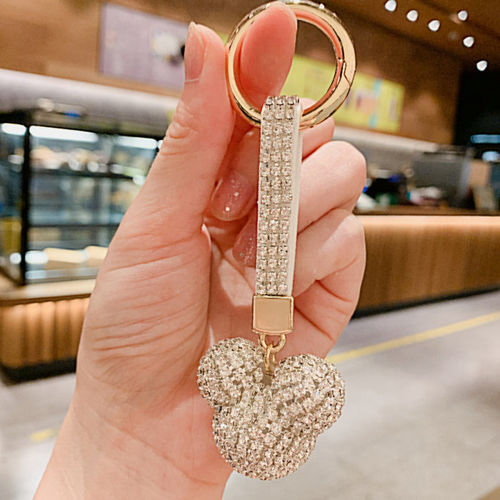 Wholesale Diamond-encrusted Crystal Car Key Ring Pendant Jewelry Pendant