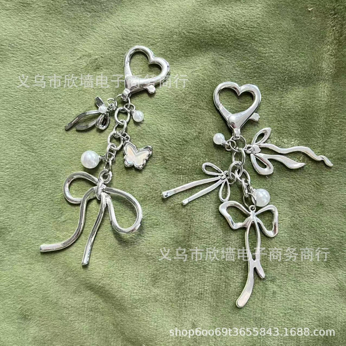 Wholesale alloy ribbon bow series French high-end all-match temperament key chain