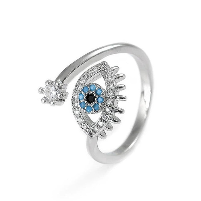 Wholesale blue eyes index finger ring Devil eye  ring