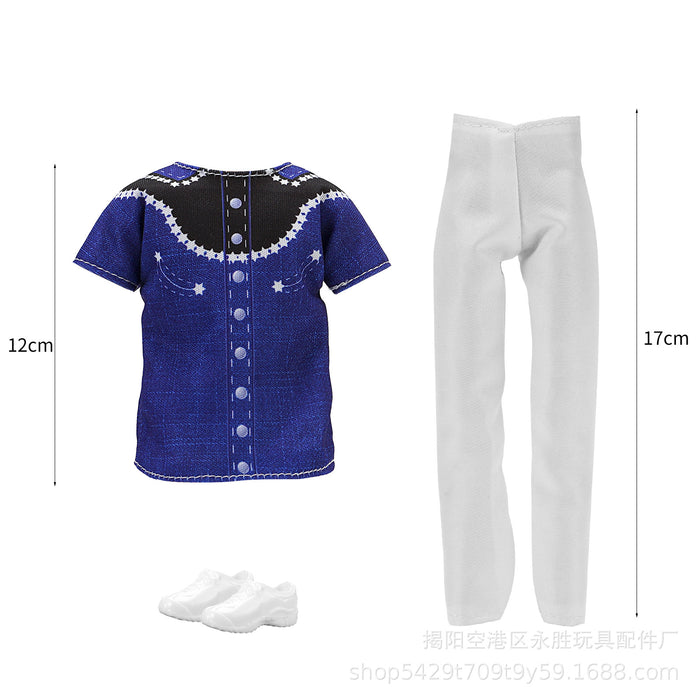 Wholesale prince casual  doll men' s suit children' s toy clothes