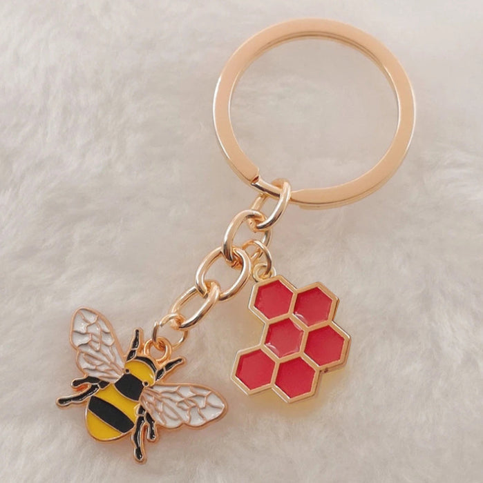 Wholesale Insect Enamel Bee Keychain JDC-KC-HaoH012