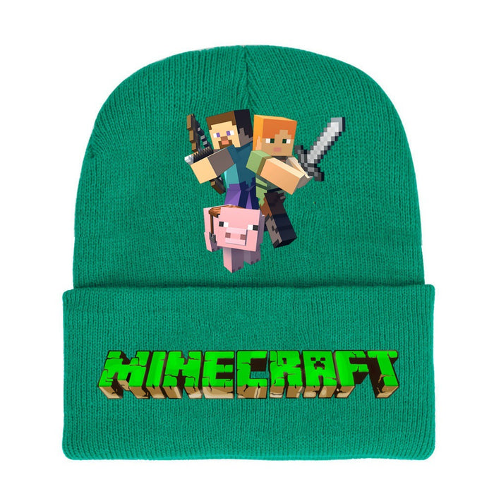 Wholesale Cartoon knitted hats,  wool hats and matching parent child warm hats