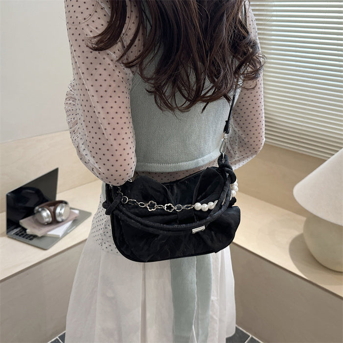 Wholesale Pu Leather Bow Shape Shoulder Crossbody Bag Stylish Fashion Accessory