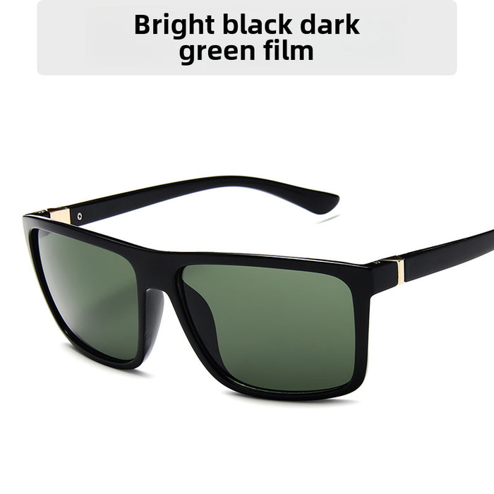 Wholesale Men's retro sunglasses with trendy large frame