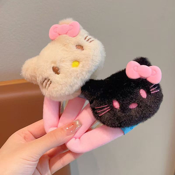 Wholesale Cute plush hair clip, bow, cartoon hair clip