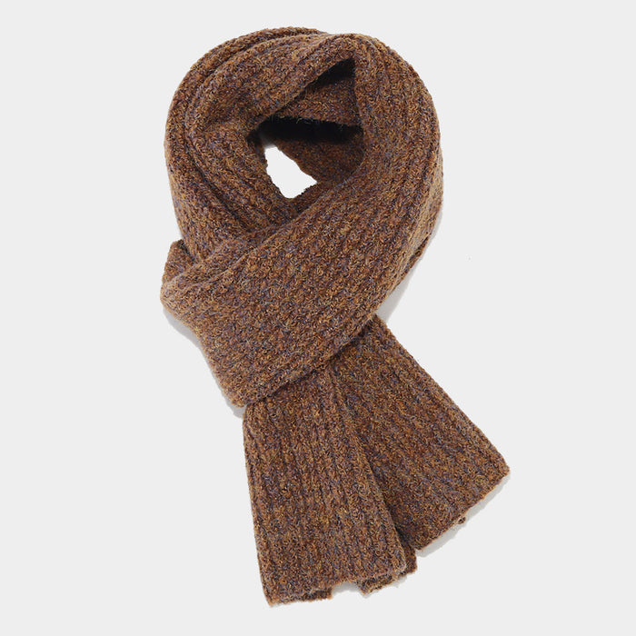 Wholesale Winter Two-Tone Striped Thick Fashionhat and f Set