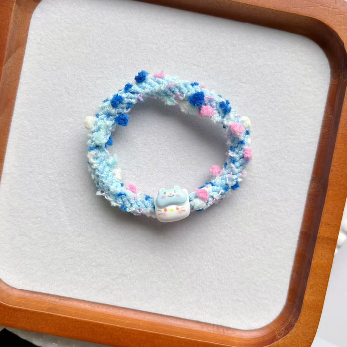 Wholesale Eye mask mini kitten colorful hair ring  hair accessories