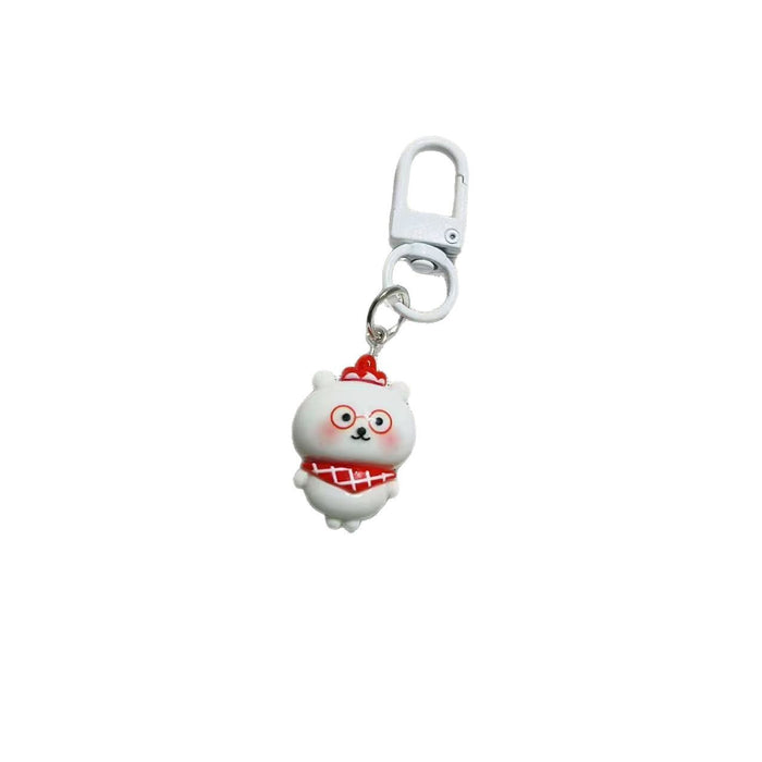 Wholesale Cute Cartoon Animal Keychain Bag Charm Resin Plastic For Student Backpacks And Girls Purses Fashion Accessory Gift