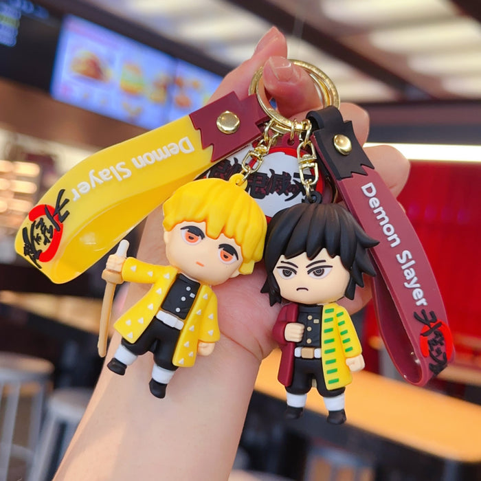 Wholesale Cute PVC cartoon anime keychain
