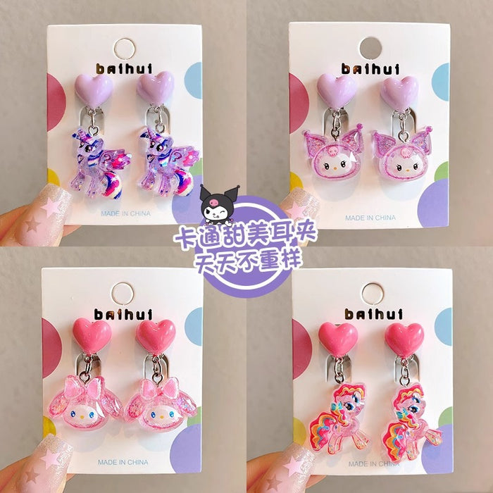 Wholesale Children' s Sweet Princess Jewelry Earrings