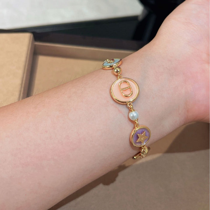 Wholesale Macaron Pentagram Bee Necklace Women's choker necklace Bracelet Earrings