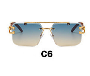 Wholesale Sunglasses frameless cut square sunglasses fashion sunglasses
