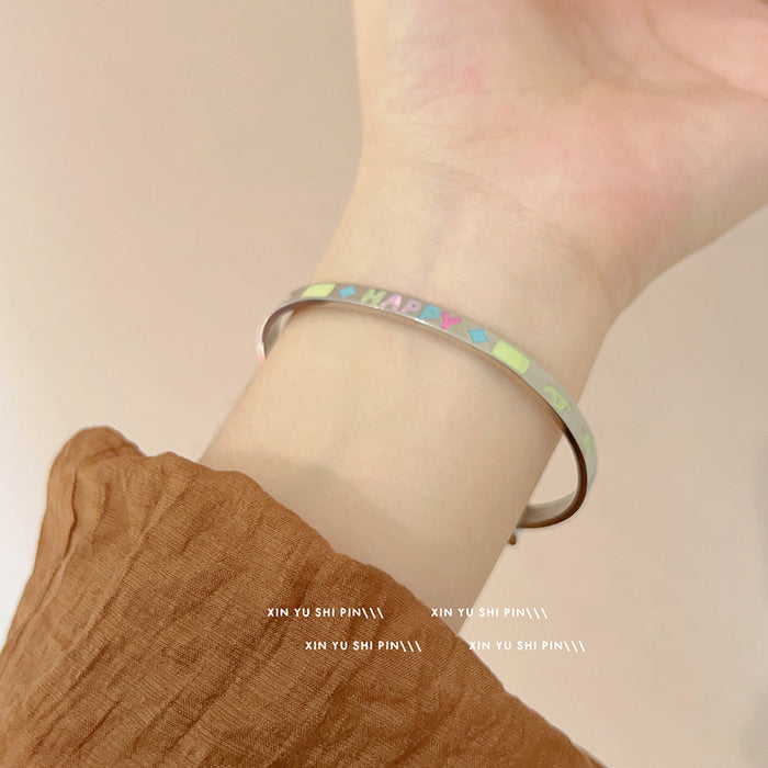 Wholesale Adjustable Cartoon Bear Graffiti Bracelet Bracelet Bracelet Hand Accessories New Style