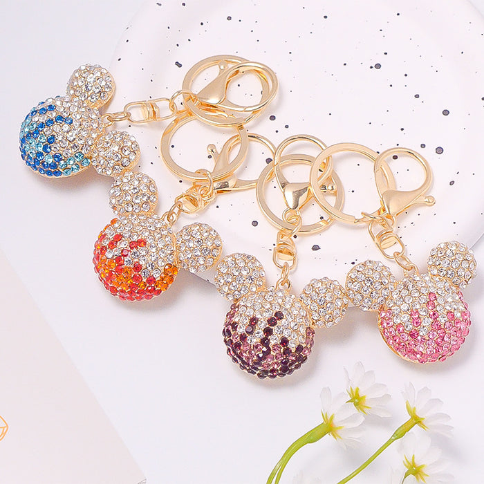 Wholesale Cartoon Rhinestone Metal Keychain