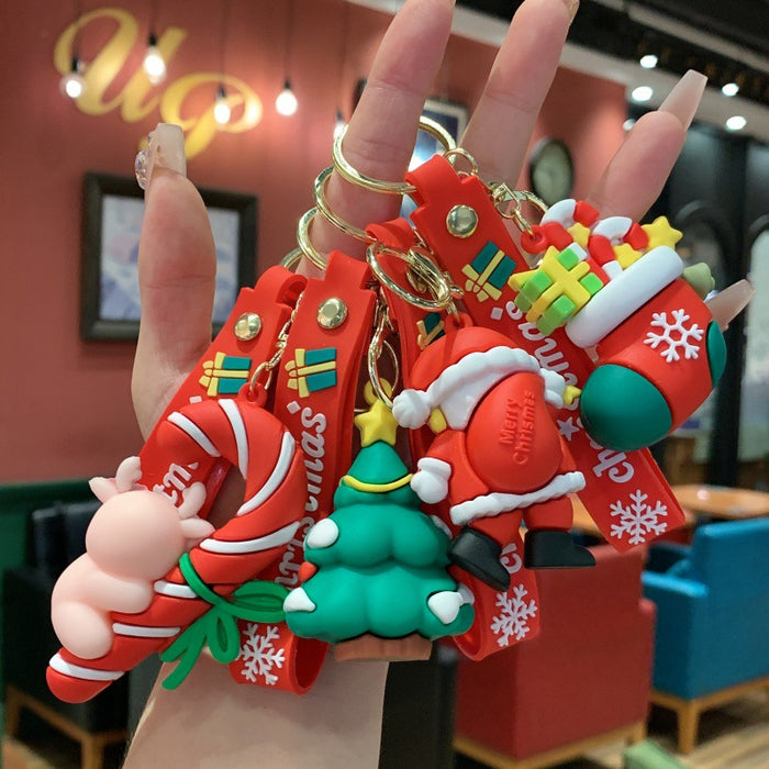 Wholesale Cartoon Cute Christmas Snowman Keychain