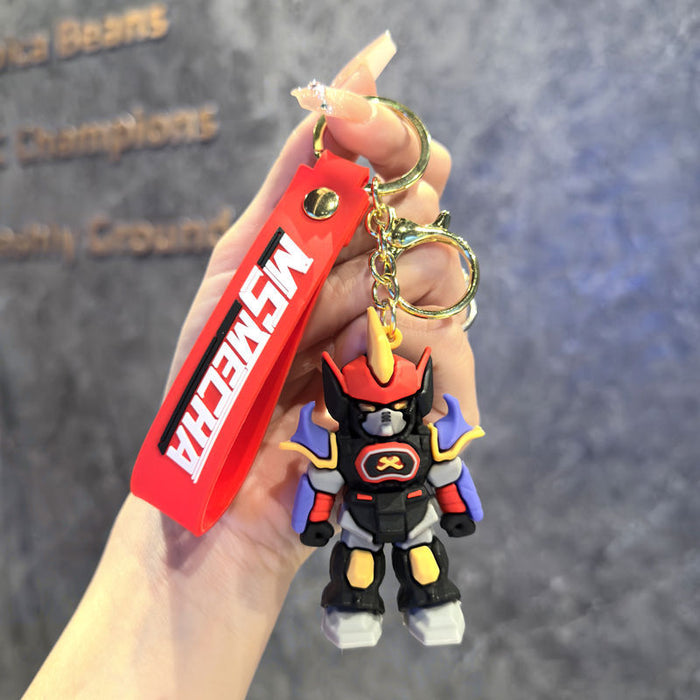 Wholesale Cartoon Robot Keychain Trendy Car Key Accessory Bag Charm MOQ≥2