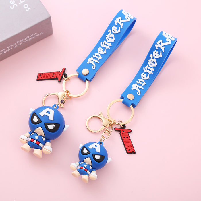 Wholesale Cute Cartoon Soft Rubber Doll Keychain JDC-KC-BoYue009