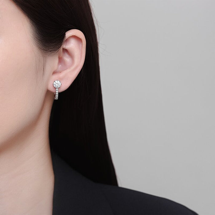 Wholesale U-Shape Zircon Ear Cuff Earrings for Women Stylish Jewelry Accessory