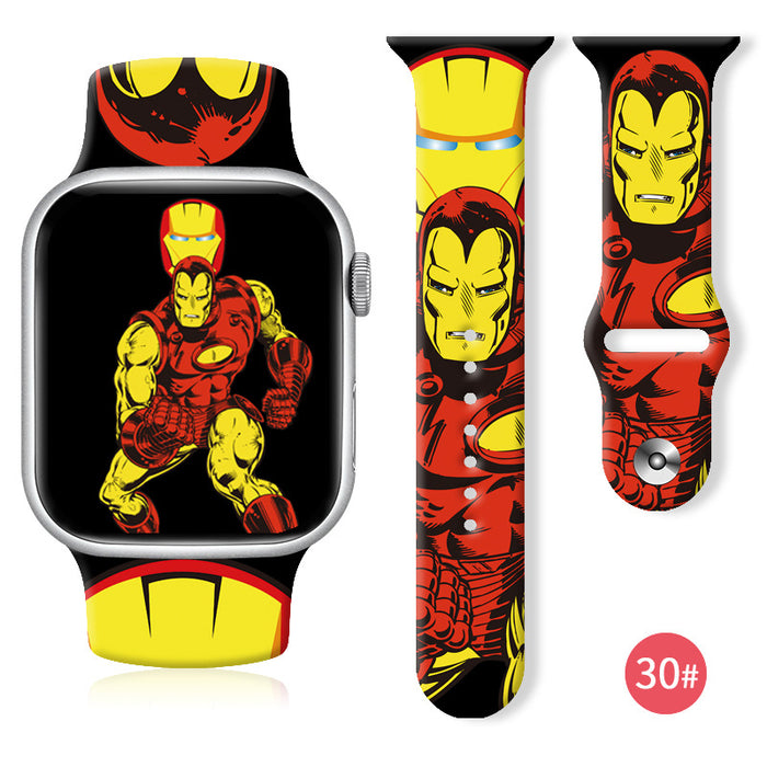 Wholesale Printed Silicone Watch Strap JDC-WD-NuoQi025