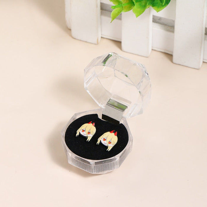 wholesale Anime peripheral characters PVC stud earrings JDC-ES-XMeng001
