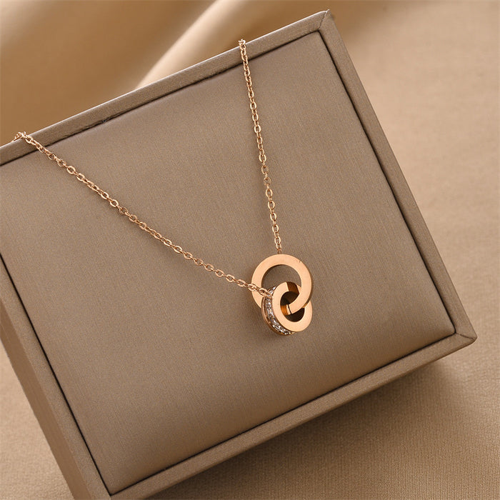 Wholesale Minimalist Titanium Steel Necklace JDC-NE-ChengY003