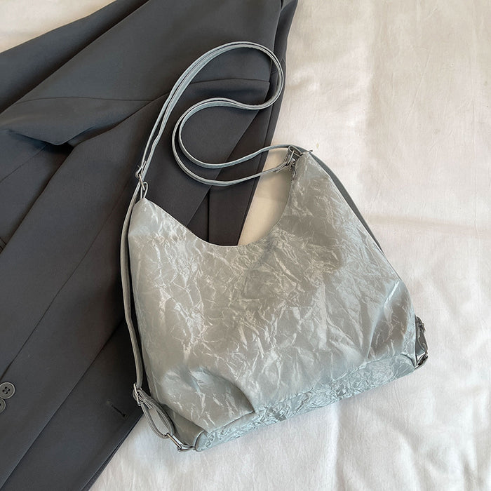 Wholesale Large capacity bag, high-end feel, niche commuting tote bag, backpack, single shoulder, crossbody backpack