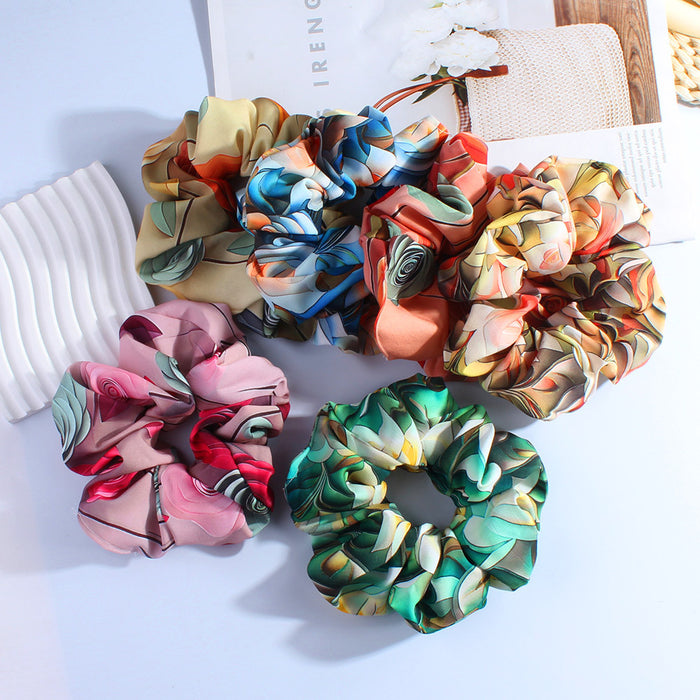 Wholesale Hair Accessories Batch Hair Rings Printed Holiday Style Hair Rings