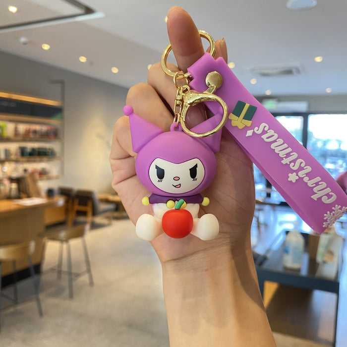 Wholesale Cartoon Silicone Doll Keychain JDC-KC-MingT122