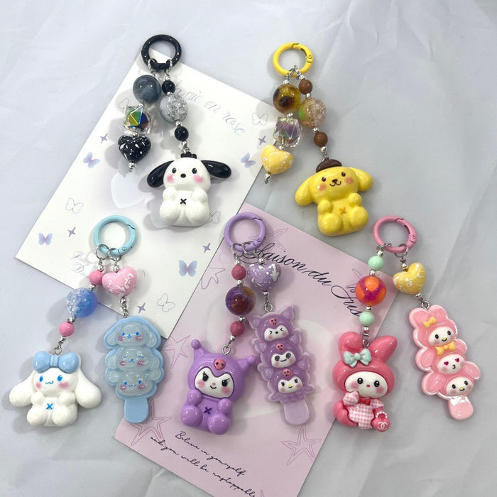 Wholesale Cartoon keychain doll Christmas blind box accessories school bag pendant gift