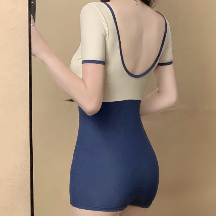 Wholesale Swimsuit, slightly chubby girl, covering her flesh, one-piece racing, conservative hot spring swimming pool, exclusive high-end feeling