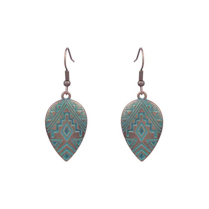 Wholesale Bohemian Hollow Tassel Earrings Geometric Design Fashion Accessory MOQ≥2